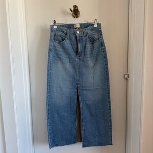 Target Universal Thread Blue Denim Maxi Skirt